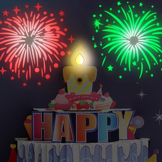 Glückwunschkarte zum Geburtstag mit Pop-up