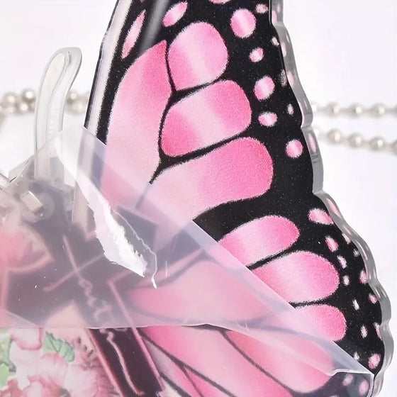 Schönes Schmetterlingskreuz christliches Auto-Rückspiegel-Zubehör