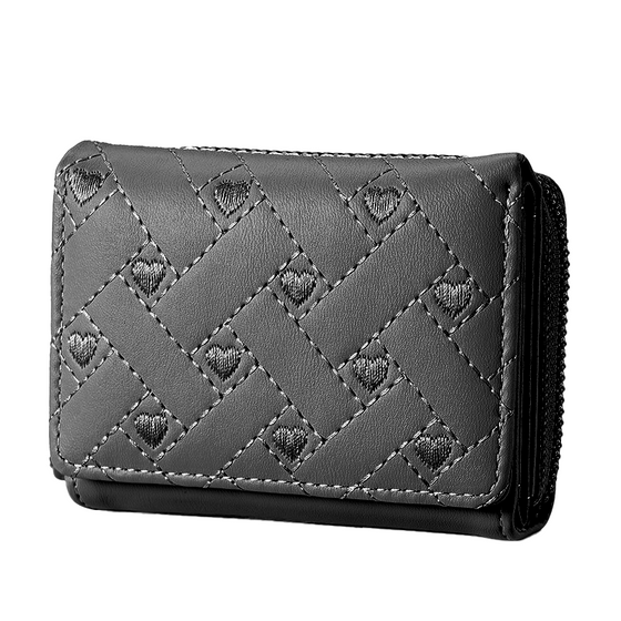 Münzbörse mit gesticktem Herz