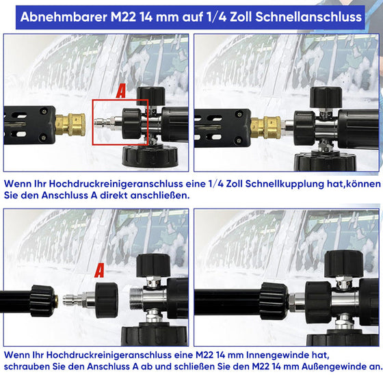 Schaumkanonen-Flaschenset
