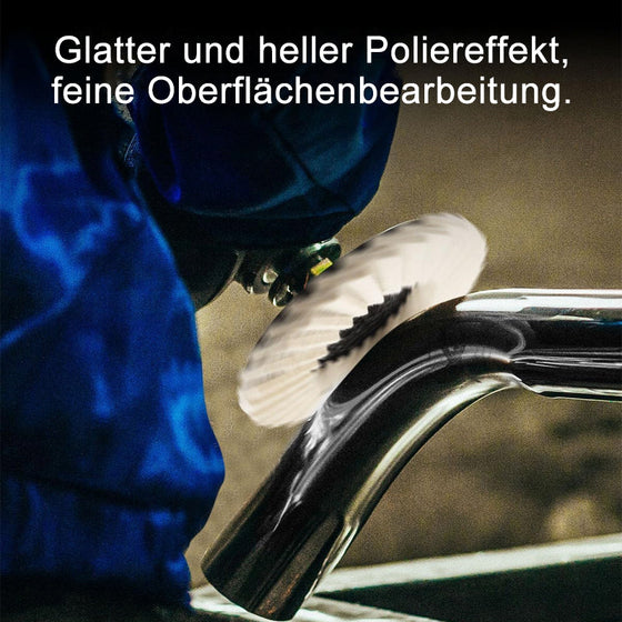 Wollfilz-Lamellenpolierscheibe