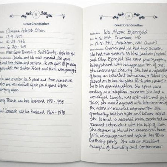 Stammbaum-Notizbuch - Erinnerungen an Vorfahren