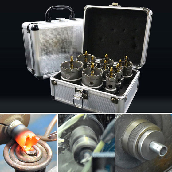 Hartmetall-Edelstahl Lochsägen-Set