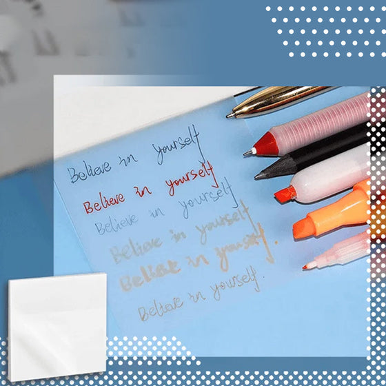 Magische durchscheinende Haftnotizen