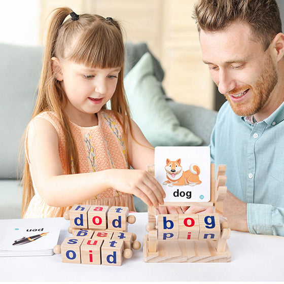 Leseblöcke aus Holz