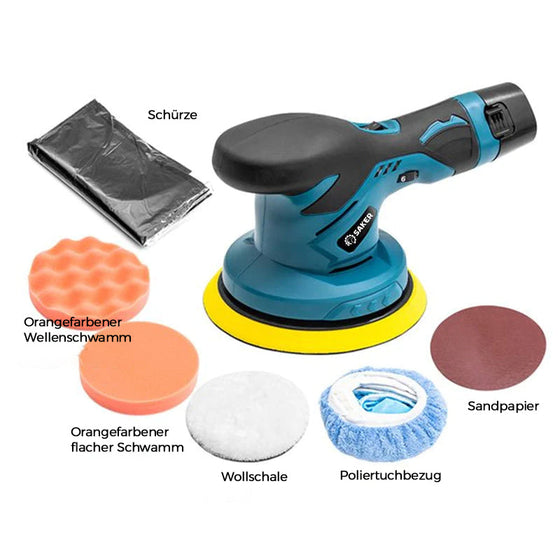Akku-Poliergerät für Autos