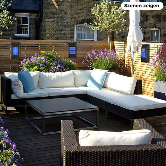 Garten-Wanddekorationsleuchten für den Außenbereich (2 Stück)