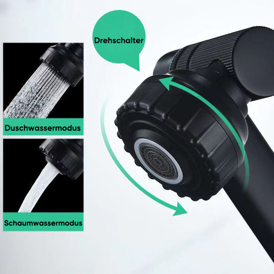 Drehbarer Wasserhahn aus Edelstahl