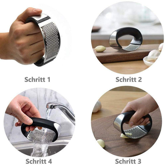 Hochwertige Knoblauchpresse aus Edelstahl