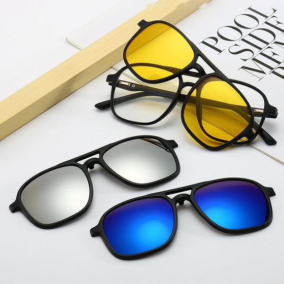 Magnetisch polarisierte 3-in-1-Sonnenbrille