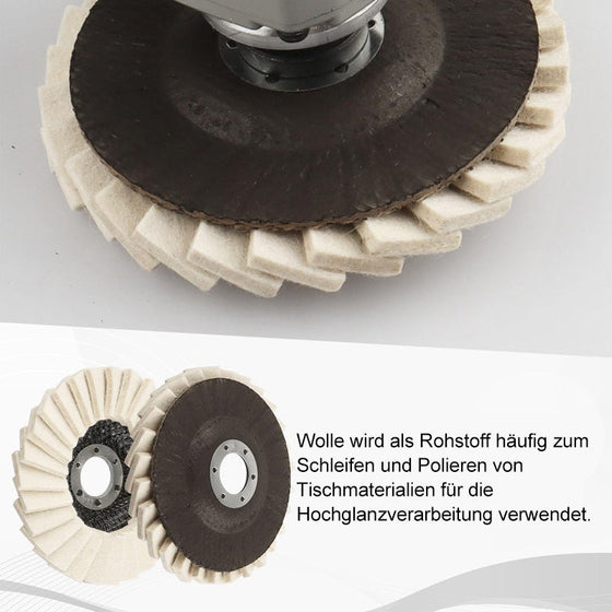 Wollfilz-Lamellenpolierscheibe