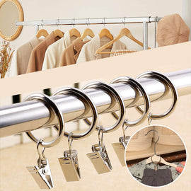 Römischer Ring Vorhanghaken Klemmring