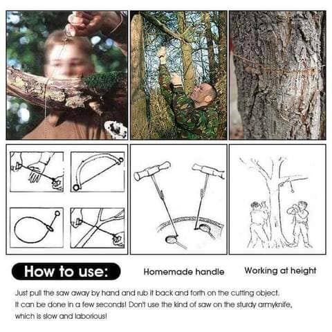 Multifunktionale Notfall-Stahldrahtsäge