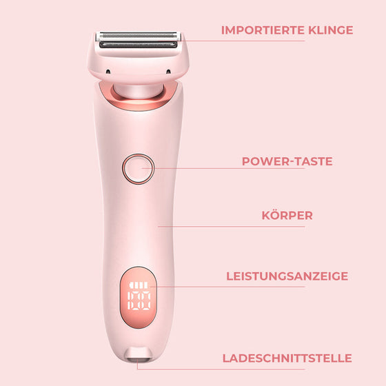 Elektrisches Haarentfernungsgerät mit Doppelkopf für Damen