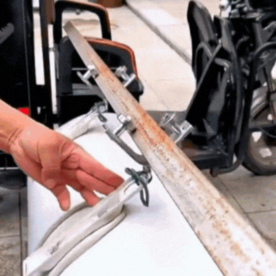 Winkeleisenschienen-Hängeseilrolle