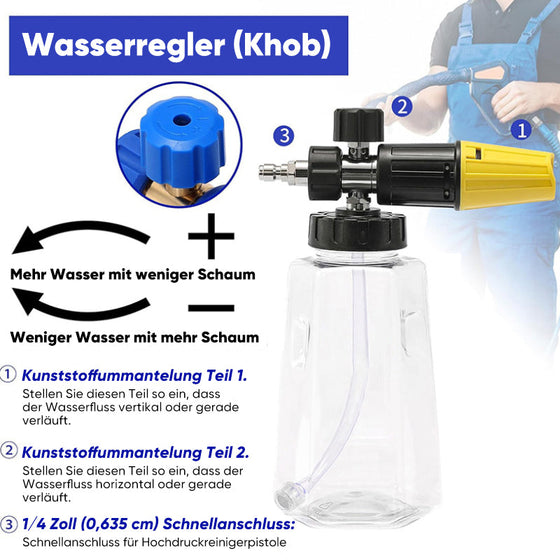 Schaumkanonen-Flaschenset