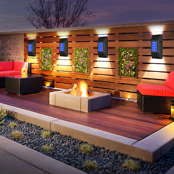 Garten-Wanddekorationsleuchten für den Außenbereich (2 Stück)