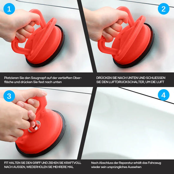 Abziehbecher zum Entfernen von Dellen an der Karosserie