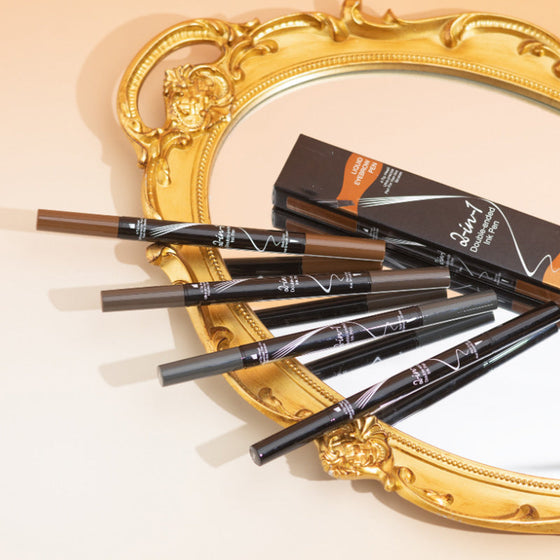 Natural Color Split Flüssiger Augenbrauenstift mit zwei Enden