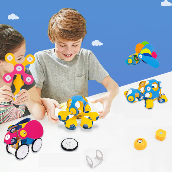 DIY splicing soft magnetic building blocks set