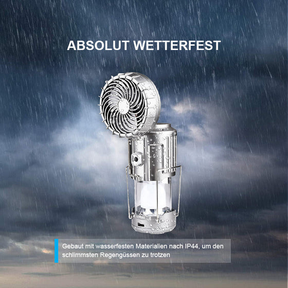 6 in 1 Tragbare Solar LED Camping Laterne