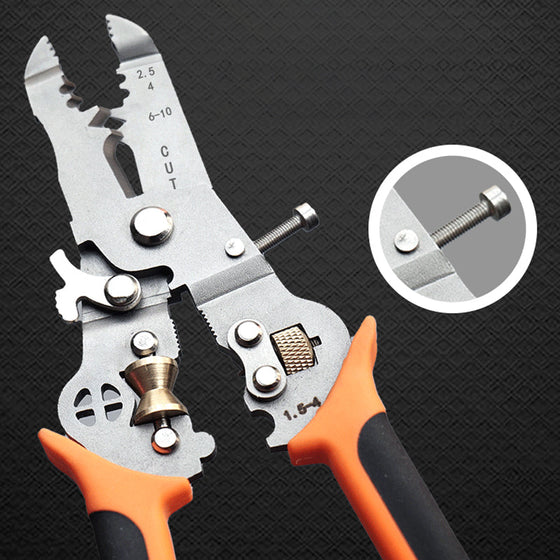 Neu Multifunktionale Abisolierzange Crimper Kabelschneider Zange