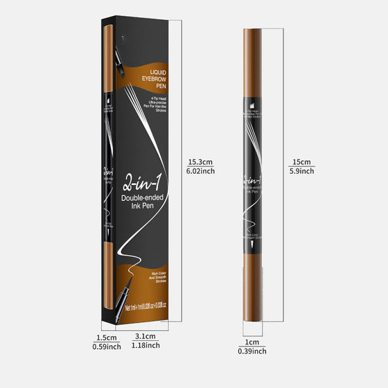 Natural Color Split Flüssiger Augenbrauenstift mit zwei Enden