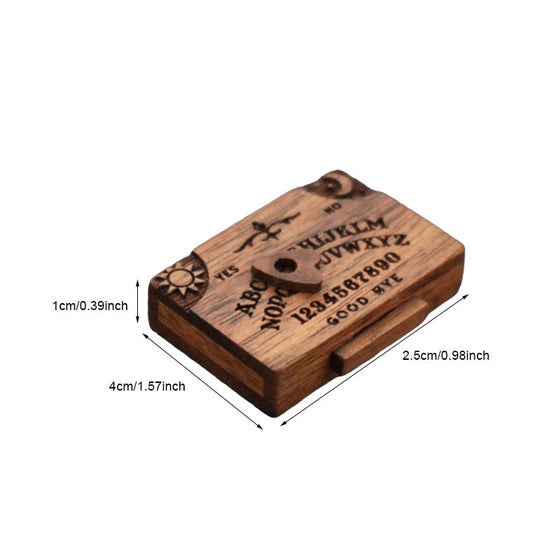 Miniatur-Spiritusbrett mit Schublade