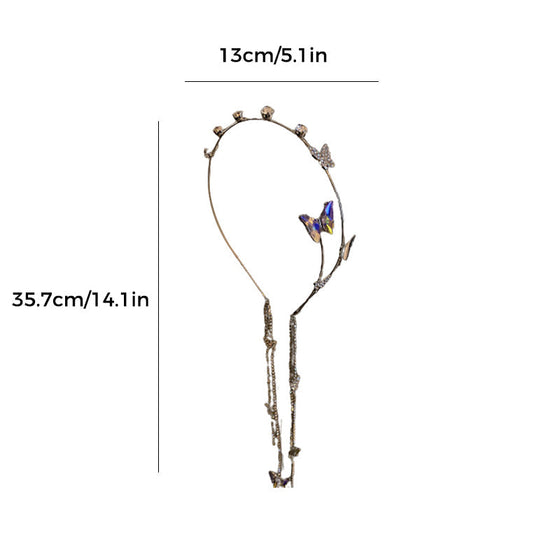 Schmetterling Quaste Haar Kristall Fee Haarband