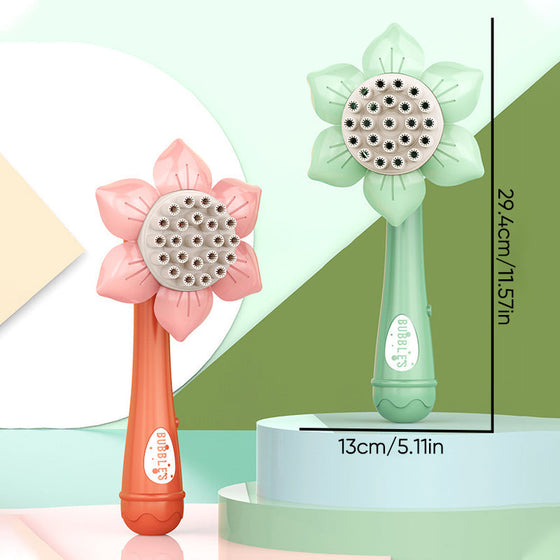 Sonnenblumenform 23-Loch Seifenblasenmaschine