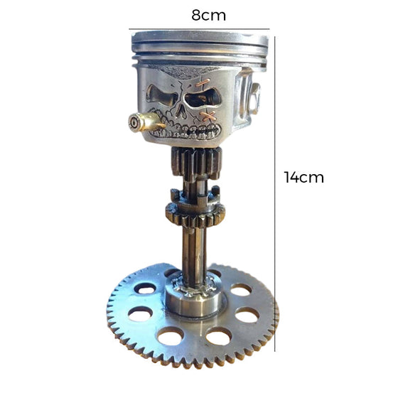 Kolben-Schädel-Gesichts-Skulptur