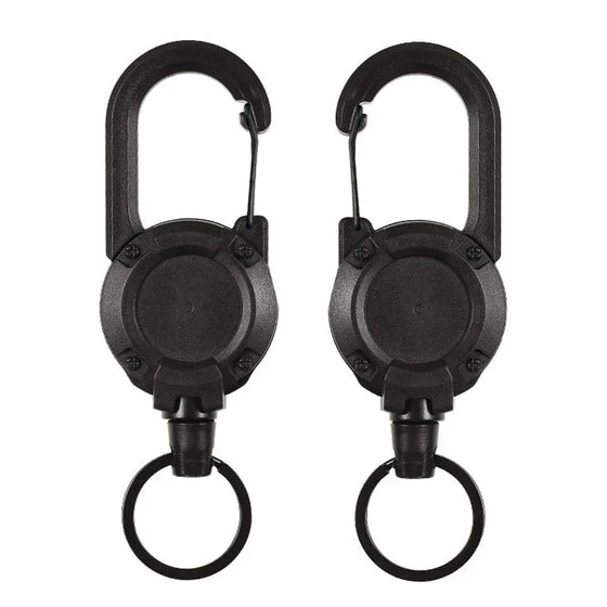 Automatisch einziehbarer Schlüsselanhänger aus Drahtseil für den Außenbereich