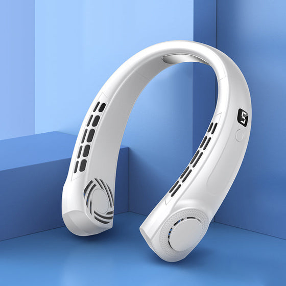 Tragbarer Halsventilator zum Aufhängen mit bunten Lichtern