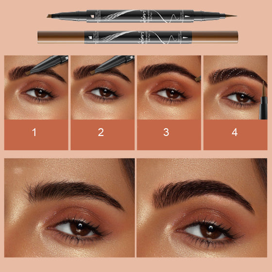 Natural Color Split Flüssiger Augenbrauenstift mit zwei Enden