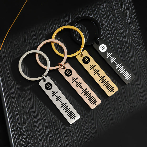 Benutzerdefinierter Spotify-Code-Musik-Schlüsselanhänger