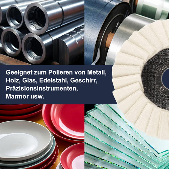 Wollfilz-Lamellenpolierscheibe