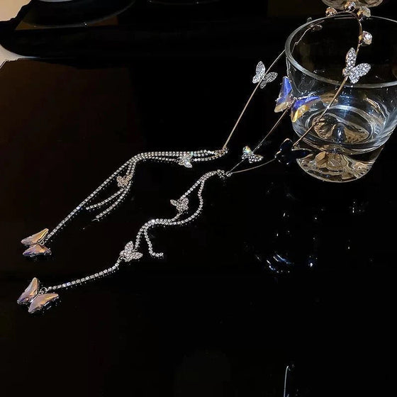 Schmetterling Quaste Haar Kristall Fee Haarband