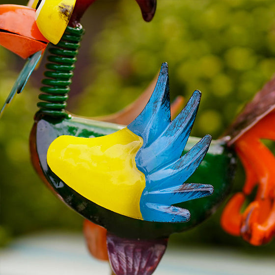 Lustige Gartenhahnstatue🐓