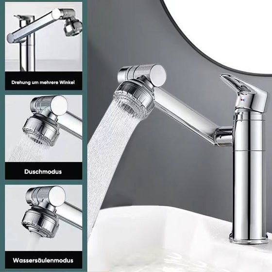 Drehbarer Wasserhahn aus Edelstahl
