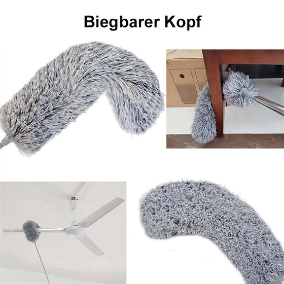 Einziehbarer Staubwedel aus Edelstahl