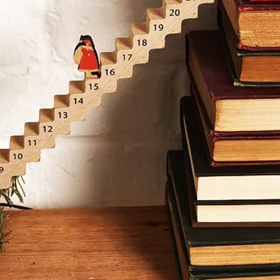 Lustiger Santa Treppen Countdown Kalender