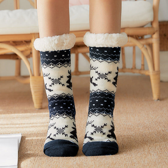 Weihnachtliche Bodensocken – Rutschfeste Haussocken