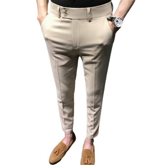 Solide Slim-Fit-Formalhose