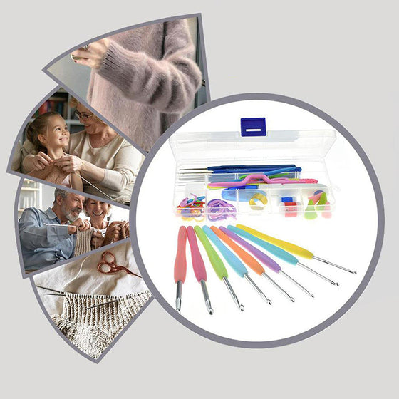 Ein praktisches Set Strick-Requisiten