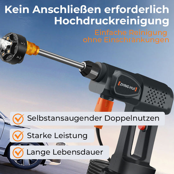Tragbare Hochdruck-Autowaschpistole mit Lithiumbatterie