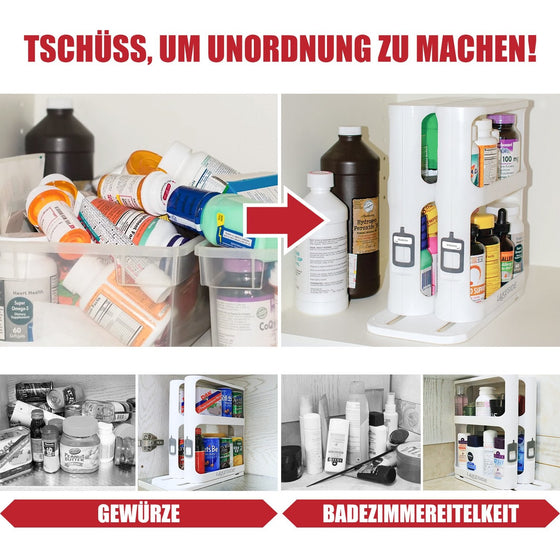 Rotierender Gewürzregal-Organisator