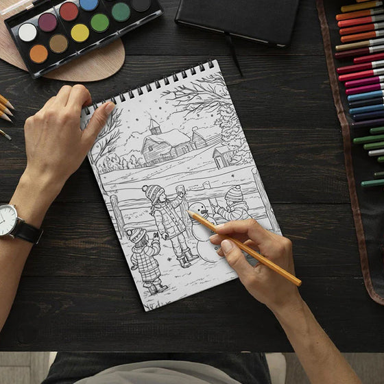 Country Weihnachtsmalbuch