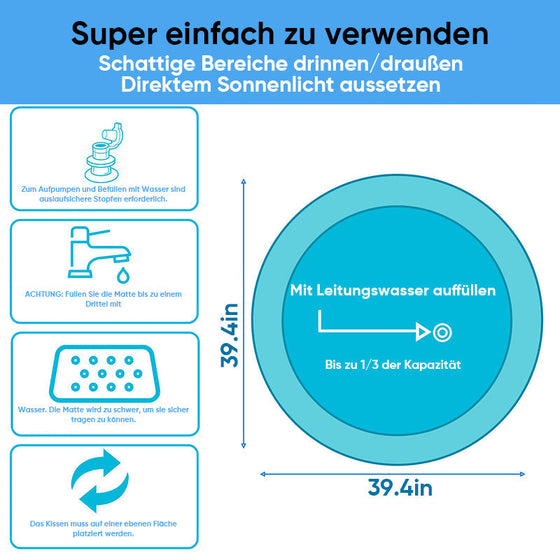 Wassersensorische Spielmatte für Haustiere