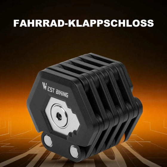 Sterk sikkerhets sammenleggbar sykkellås