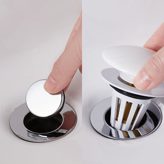 Pop-Up-Bounce-Abfluss für Waschbecken aus Keramik